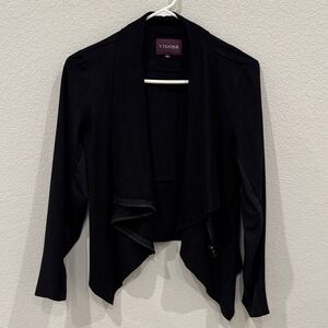 Vigoss Elegant Black Drape Jacket